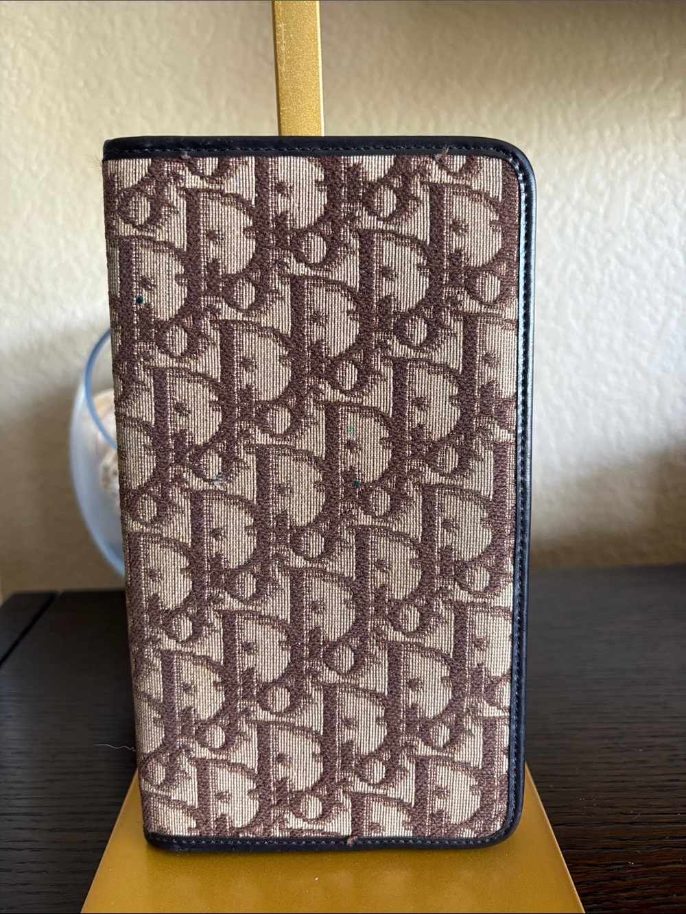 Christian Dior Monogram Passport Holder / Travel Wallet